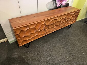 NOVÁ Luxusní 3d designová TV komoda Solu Akácie - 10