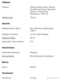 Notebook Lenovo - 10