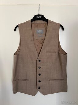 Pánský svatební oblek BANDI Pontarelli Sabbia (Slim Fit) - 10