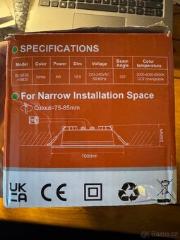 ALUSSO Vestavné LED světlo, 4ks - 10