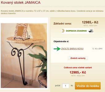 Kované zrcadlo se stolkem - 10