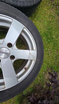 Prodám 4 x Al kola DEZENT pneu Barum a Michelin 61/2 Jx16H2 - 10