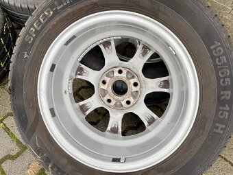 Alu kola ATS rozteč 5x112 zánovní letní pneu 195/65/15 - 10
