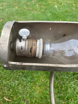 lampa retro lampa dílenská lampa industriální bankéřka - 10