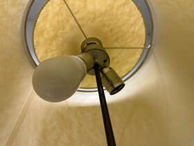 Stará TĚŽKÁ mosazná stolní lampa - 10