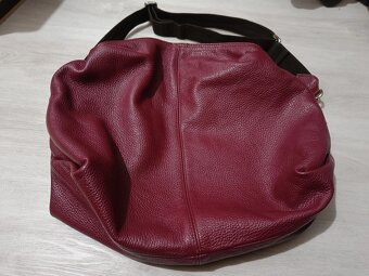 Kožená vínová kabelka Furla - 10