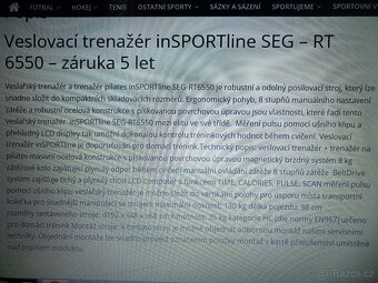 VESLOVACÍ TRENAŽER - INSPORTLINE SEG-RT 6550 - 10