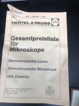 Profi neměcký mikroskop Hertel a Reuss Kessel s přisvítem - 10