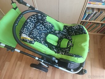 Kočarek Babylux Largo Flowers trojkombinace - 10