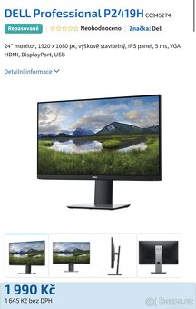 Komplet: Monitory, dokovací stanice, držák - 10