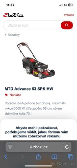 Nejsilnější sekačka motor Kawasaki s velkým záběrem 53 cm - 10