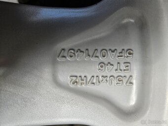 5x112 17 7,5J ET46 orig.Alu kola Seat vč. zim.pneu 7-8mm - 10