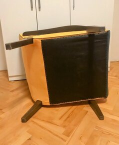 Vintage retro čalouněné křeslo: Po Brně dovoz ZDARMA - 10