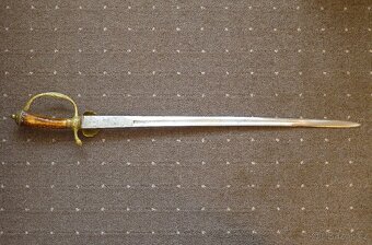 Lovecký tesák - Asi 18. století - Rytá čepel - 10