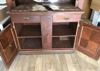 Starý příborník, kuchyň, Art deco, starožitný nábytek - 10