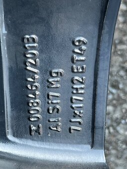 5x112 R17 ET49 J7 ORIGINÁL ALU KOLA VW GOLF 7 - 10