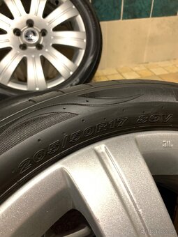 Alu kola Škoda R17 5X112 ZÁNOVNÍ LETNÍ PNEU 205/50 R17 FLASH - 10
