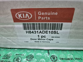 kryty vnějších zrcátek stříbrné Kia Rio (YB) H8431ADE10SL - 10