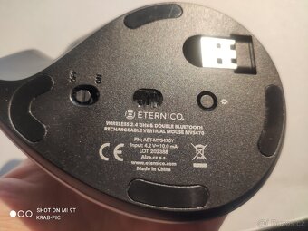 Eternico MV470 ergonomická bezdrátová stříbrná/šedá - 10