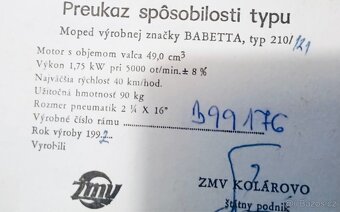 JAWA Babetta 210/121 - TOP - 10