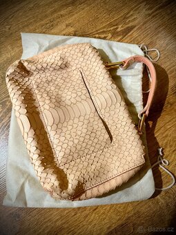 Coccinelle Liya Python Snake Leather Shoulder Bag - 10
