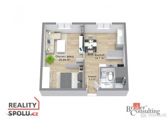 Prodej, byty/1+1, 40 m2, Jiřího z Poděbrad 2015, 35601 Sokol - 10