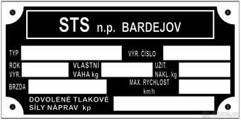 Štítky na BSS, Vihorlat, Agrostroj, Agrozet, STS - 10