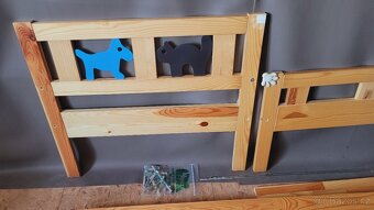 dětská postel IKEA KRITTER dřevěná, antialergická matrace - 10