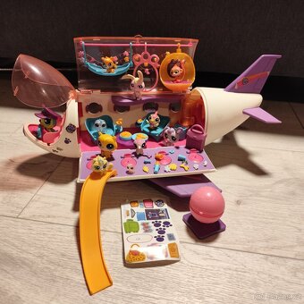LPS littlest petshop letadlo spousta zvířátek a doplňků - 10