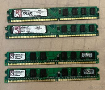 Paměti RAM do PC, typu DDR, DDR2 a DDR3, uvedená cena je za - 10