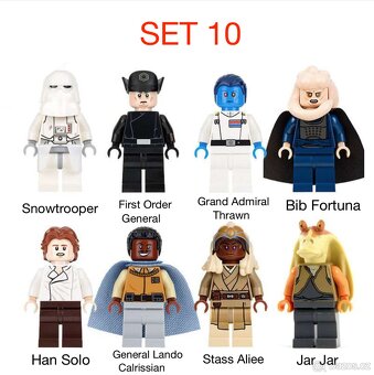 Rôzne figúrky Star Wars 4 (8ks) typ lego - nové - 10