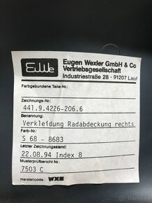 ŠKODA FELICIA Vnitřní kryt zadních dveří uloženka - 10