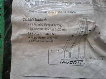 dobové přední zástěrky s nápisem FAVORIT Škoda Favorit, Favo - 10