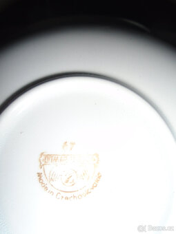 Prodám starožitné hrníčky Madein Scehoslovakia,skleničky - 10