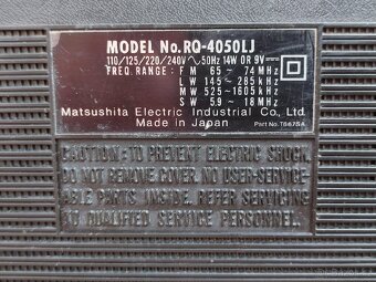 STEREO RADIO CASSETTE RECORDER PANASONIC RQ-4050LJ. - 10