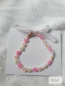 Krásné korálkové šperky, prstýnky, náramky-ruční výroba - 10