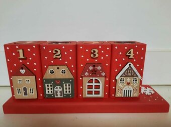 Adventní dřevěné svícny - 10