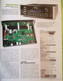 McIntosh C 220 AC elektronkový předzesilovač ### Audio kompo - 10