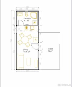 Chata 8x3 s terasou - 10