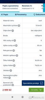 Dětská elektrokoloběžka - 10