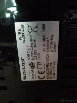 Pákový kávovar Silvercrest, Lidl - 10