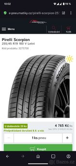 255/45 R19 100V Pirelli Scorpion Verde LETNÍ - 10