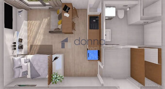 Pronájem nového bytu 1+kk, 30m², Praha 5 - Stodůlky, ul. Háb - 10