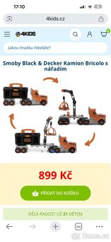 Dětský pracovní ponk Black + Decker, kamion s kufrem - 10