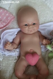 Roztomilé silikonové miminko holčička 36cm - 10