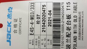 šicí stroj JACK E4 S -NOVÝ ZÁRUKA 2 ROKY - 10