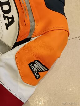 Honda Repsol-Pánská kožená moto kombinéza, originál Honda - 10