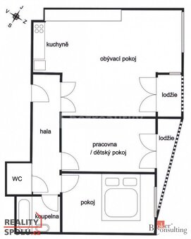 Pronájem, byty/3+kk, 70 m2, Kašparovo náměstí 2233/3, Libeň, - 10