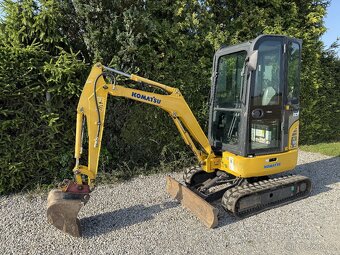 Pásový minibagr Komatsu PC 16R//VELMI PĚKNÝ STAV/2XLŽÍCE - 10