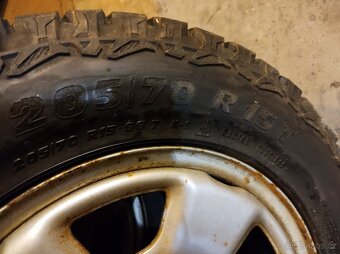DISKY 5X100 SUBARU FORESTER možno+ZIMNÍ PNEU 8,5mm 205/70R15 - 10